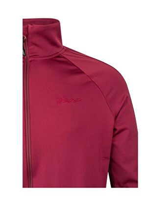 2AS Menza Tam Fermuarli Kadın Sweatshirt Bordo