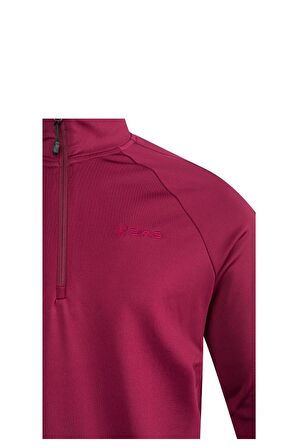 2AS Kherlen Yarım Fermuarlı Sweat Bordo