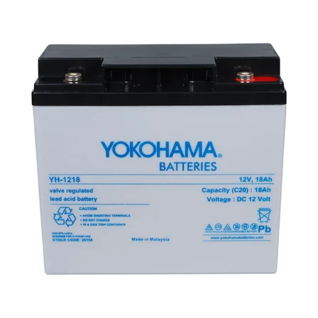 Yokohama YH-121.8 12 Volt - 18 Amper Akü (181X76x167 Mm)