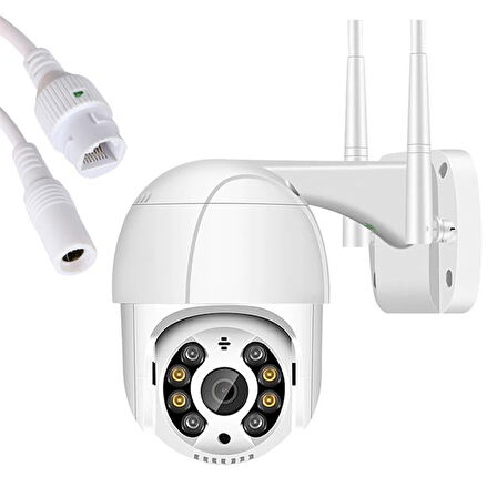 Powermaster PM-26198 Dış Mekan Wifi/POE Ethernet Kamera 4MP 1080P ICSEE