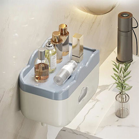 Sunup SN-27111 Tuvalet Kağıdı Kutusu Despenseri Kapalı Tuvalet Kağıtlığı Kutusu 