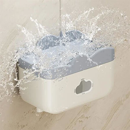 Sunup SN-27111 Tuvalet Kağıdı Kutusu Despenseri Kapalı Tuvalet Kağıtlığı Kutusu 