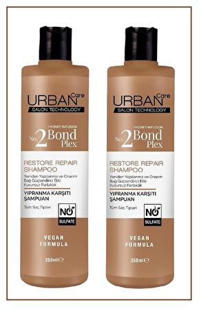 Urban Care No.2 Bond Plex Restore Repair Yıpranma Karşıtı Saç Bakım Şampuanı 350 Ml-sülfatsız X 2 ADET