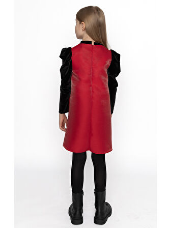 Kadife Kollu Parti Elbisesi