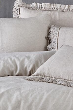 Eco Cotton Miranda Düz Pamuk Çift Kişilik Nevresim Takımı