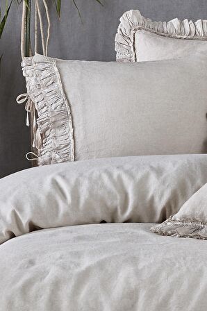 Eco Cotton Miranda Düz Pamuk Çift Kişilik Nevresim Takımı