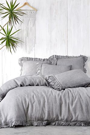 Eco Cotton Miranda Düz Pamuk Çift Kişilik Nevresim Takımı