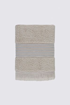 Green Black Aya 50x80 2'li El Yüz Havlusu Seti %100 Pamuk Jakarlı Bej 50x80 Cm