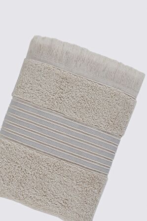 Green Black Aya 50x80 2'li El Yüz Havlusu Seti %100 Pamuk Jakarlı Bej 50x80 Cm