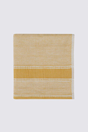 Ecocotton Elis Sarı-Krem 3 Parça Organik Mutfak Havlu Seti 40 x 60 cm.