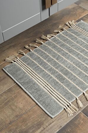 Ecocotton Karnella Banyo Paspası %100 Organik Pamuk Yeşil 50x80 Cm