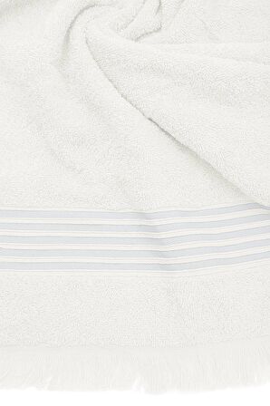 Green Black Aya 2'li El Yüz Havlusu Seti %100 Pamuk Jakarlı Krem 50x80 Cm