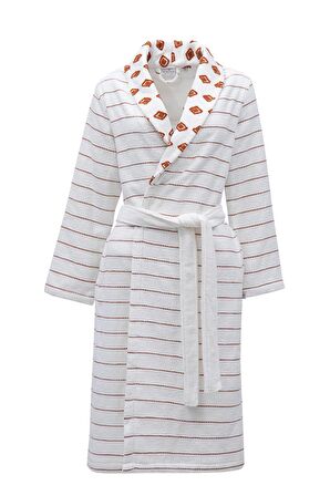 Ecocotton İmre Kadın Bornoz %100 Organik Pamuk Jakarlı Terra