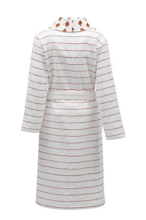 Ecocotton İmre Kadın Bornoz %100 Organik Pamuk Jakarlı Terra