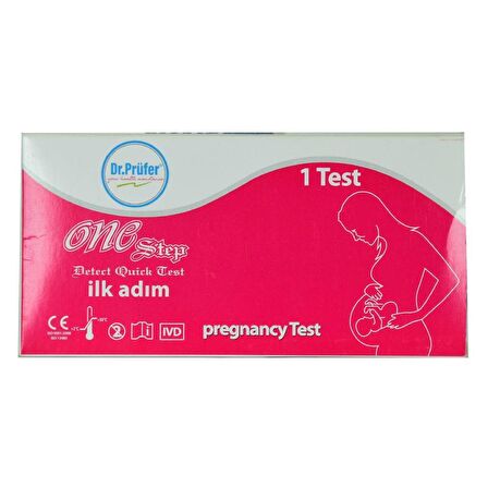 Dr.Prüfer One Step İlk Adım Hızlı Gebelik Testi 1 Kit