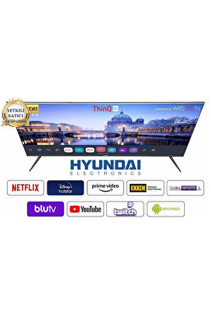 Hyundai 50HYN3205 4K Ultra HD 50" 127 Ekran Uydu Alıcılı Smart LED TV