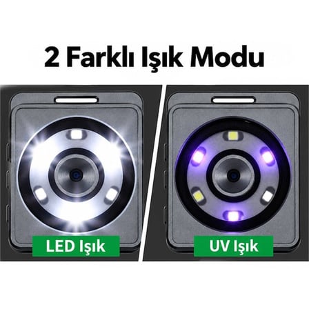 Powermaster PM-37911 7X-12X-19X Büyütmeli Led Ve Uv Işıklı Taşınabilir Dijital İnceleme Mikroskobu