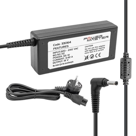 Powermaster Pm-33064 19 Volt - 3.42 Amper 4.0*1.35 Mm Uçlu Adaptör (Asus Ultrabook Notebook)