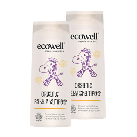 Ecowell Organik Bebe Şampuanı 300 ml x 2 Adet