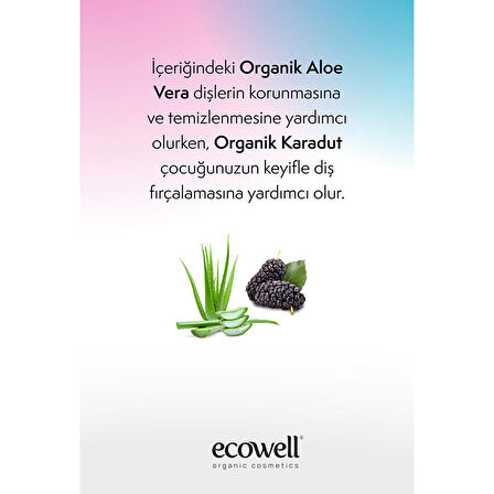 Ecowell Organik Çocuk Diş Macunu 75 gr