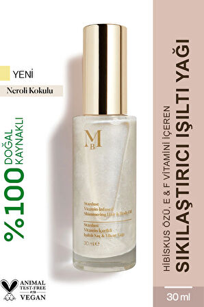 Stardust Vitamin İçerikli Işıltılı Saç ve Vücut Yağı Neroli 30 mL