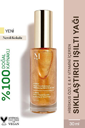 Golden Hour Vitamin İçerikli Işıltılı Saç ve Vücut Yağı Neroli 30 mL