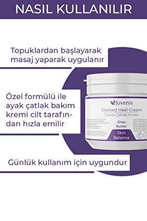 Topuk Çatlak Kremi Topuk Çatlakları İçin Nemlendirici Skin Balance Serisi Topuk Çatlak Kremi