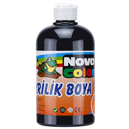 Nova Color Akrilik Boya 500 GR Siyah NC-386