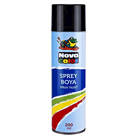 Nova Color Sprey Boya 200 ML Siyah NC-805
