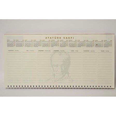 Atatürk Vakfı Masa Sümen Takvimi 2026