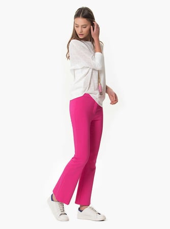 Geniş Paça Pantolon   Fuşya
