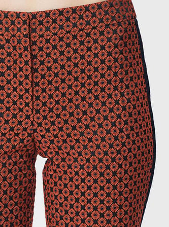 Kısa Paça Şeritli  Kadın Pantolon Orginal