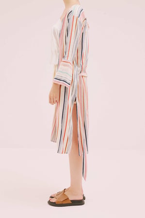 Kuşak Detaylı Kimono Multi