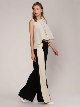 Kumaş Detaylı  Pantolon Standart Renk