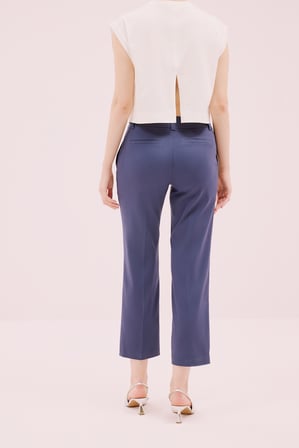 Kısa Paça Pantolon Lacivert
