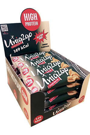 Crunchy Midi - Fıstık Ezmeli Proteinli Bar 40 gr 16'lı Kutu