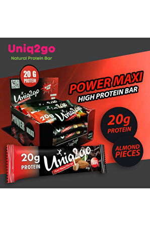 Power Almond Maxibar Protein Bar 65 gr %30 Protein 12li Kutu