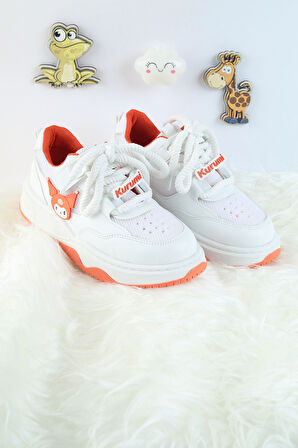 Unisex Çocuk Spor Ayakkabı Kuromi Spor Ayakkabı Özel Tasarım Bağçıklı ve Cırtlı Çocuk Sneaker Spor