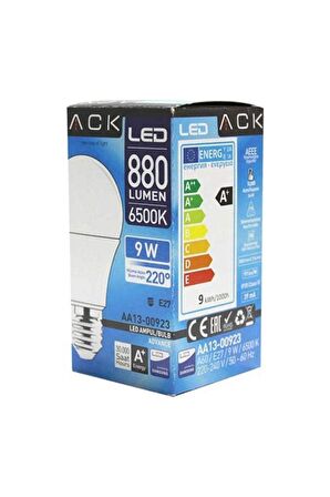 Ack 9w A60 Ampul 6500k Beyaz Işık 220v E27 12 li Paket