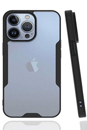 Apple iPhone 14 Pro Max Kılıf Kamera Korumalı Arkası Şeffaf Silikon