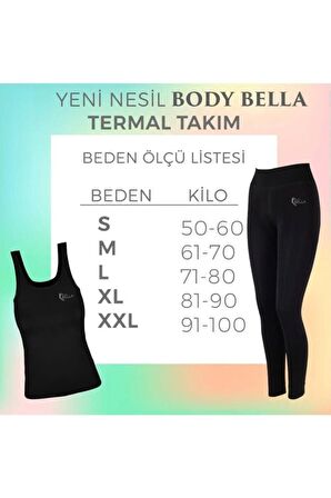 Kadın Siyah Termal Sauna Tayt Atlet Takım