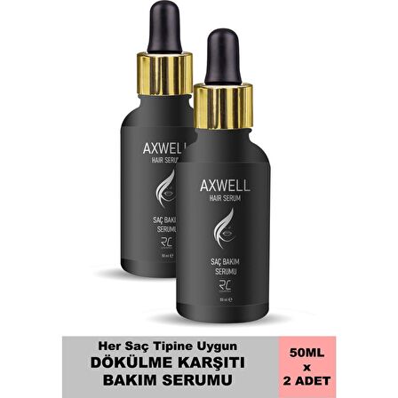 AXWELL SAÇ DÖKÜLMELERİNE KARŞI ONARICI BAKIM SERUMU 50ml*2 ADET