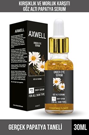 Axwell Kırışıklık Karşıtı Papatya 30 Yaş + Gece-Gündüz Göz Serumu 30 ml 