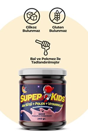 Superkids Çocuklar İçin Gece Destek Macunu Çilek Aromalı 240 gr