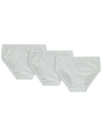 Artı Çorap Classic 3'lü Kız Slip Set - Beyaz