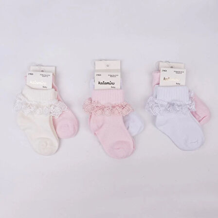 Akel 2'li Aks. Bebek Soket Çorap K44023 Asorti