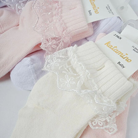 Akel 2'li Aks. Bebek Soket Çorap K44023 Asorti