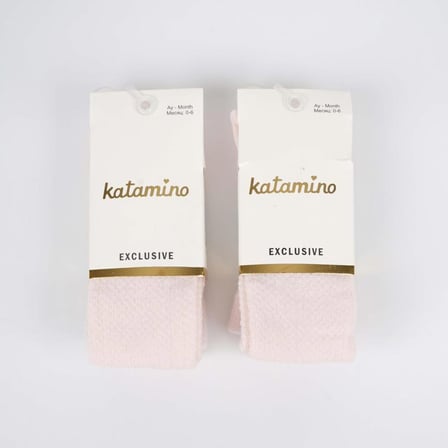 Katamino Lacoste Bebek Külotlu Çorap K30066 Pudra