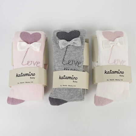 Sudan Aks Kız Bebek Külotlu Çorap K62302 Asorti