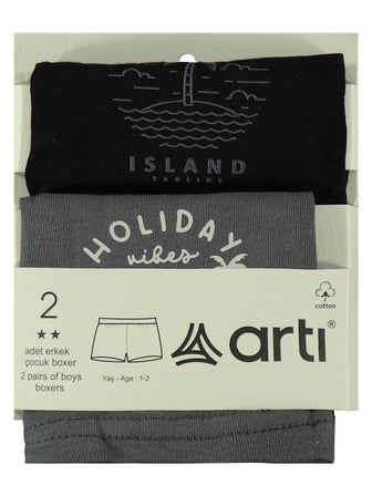 Artı Çorap Island Erkek 2'li Boxer Set - Standart